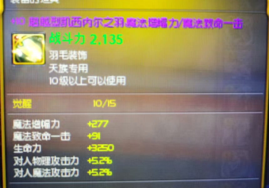 +10超越魔爆毛极品属性